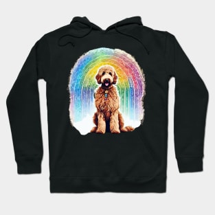 Goldendoodle Boho Rainbow Hoodie